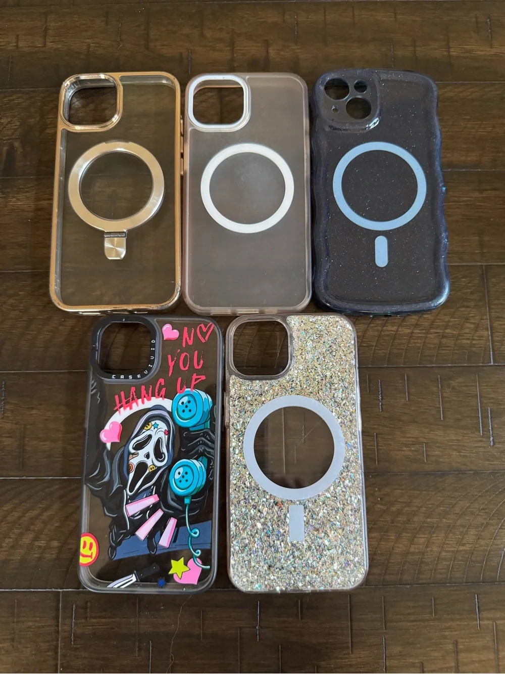 MagSafe-Compatible Clear and Glitter iPhone 14  Collection - Black, Gold, Clear